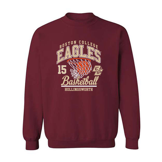 Boston College - NCAA Women's Basketball : Megan Hollingsworth - Sports Shersey Crewneck Sweatshirt-0