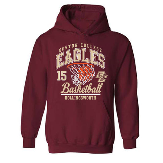 Boston College - NCAA Women's Basketball : Megan Hollingsworth - Sports Shersey Hooded Sweatshirt-0
