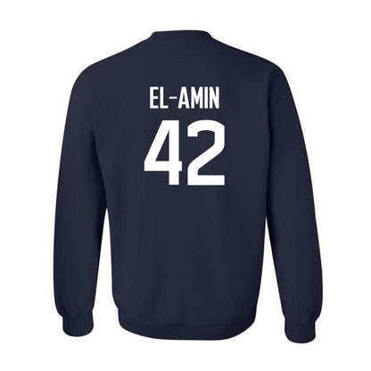 UConn - Men's Basketball Legends : Khalid El-Amin - Classic Shersey Crewneck Sweatshirt-1