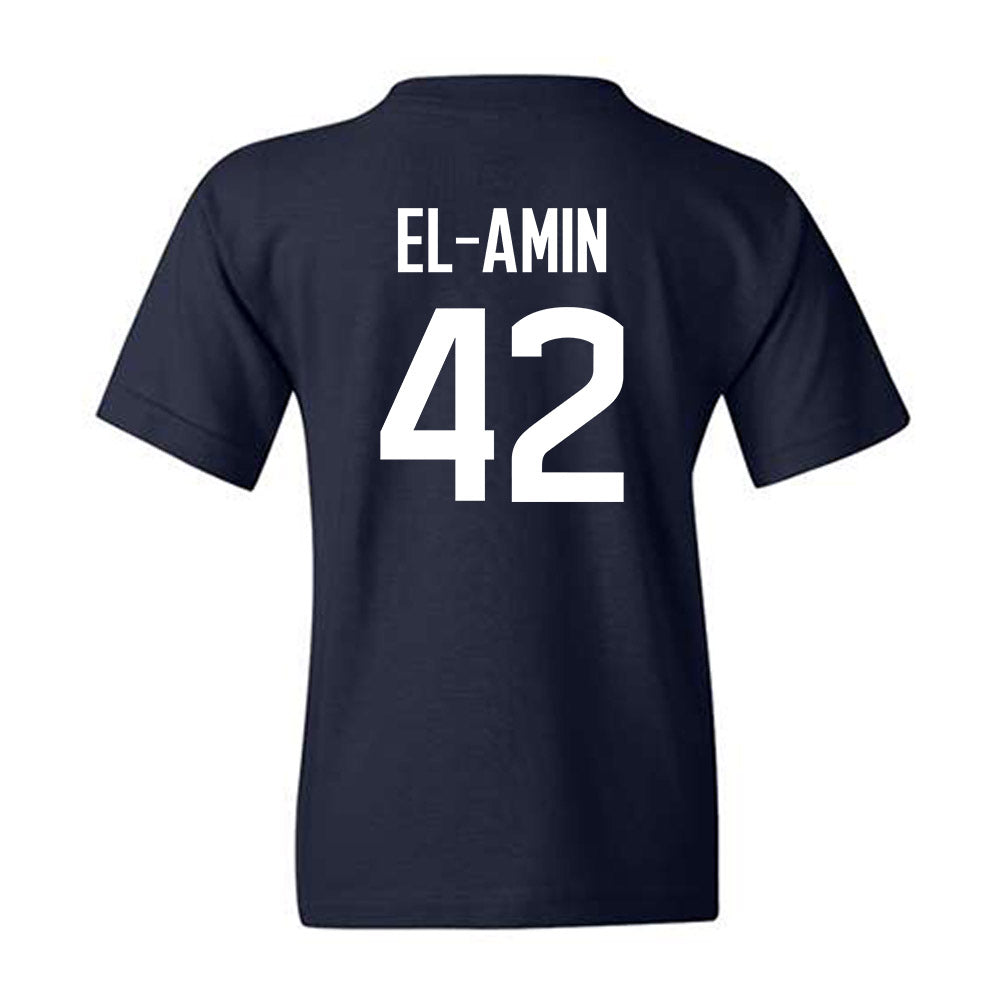 UConn - Men's Basketball Legends : Khalid El-Amin - Classic Shersey Youth T-Shirt-1