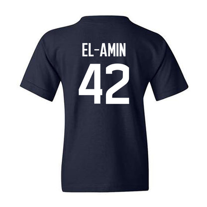 UConn - Men's Basketball Legends : Khalid El-Amin - Classic Shersey Youth T-Shirt-1