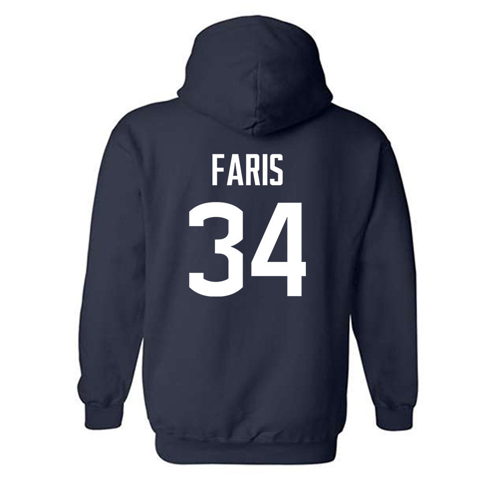 UConn - Women's Basketball Legends : Kelly Faris - Classic Shersey Hooded Sweatshirt-1