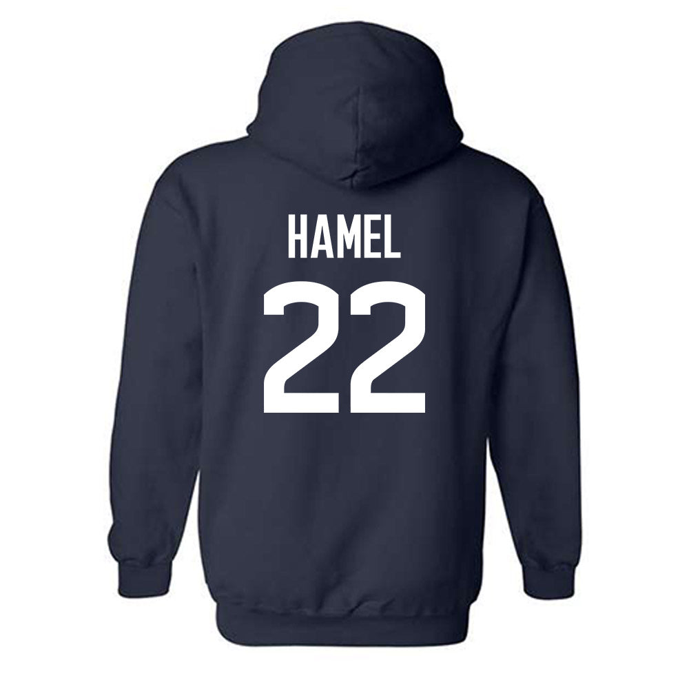 UConn - NCAA Men's Soccer : Johan Hamel - Classic Shersey Hooded Sweatshirt-1