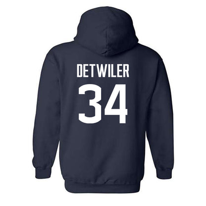 UConn - NCAA Baseball : Bryce Detwiler - Classic Shersey Hooded Sweatshirt-1
