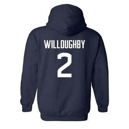 UConn - NCAA Football : Jediyah Willoughby - Classic Shersey Hooded Sweatshirt-1