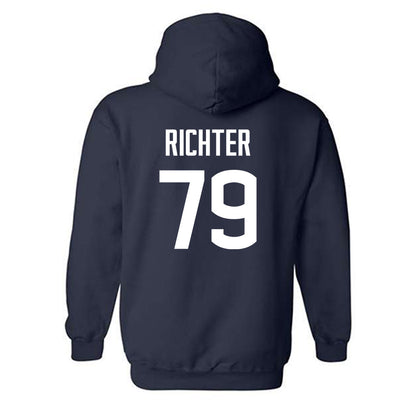 UConn - NCAA Football : Christian Richter - Classic Shersey Hooded Sweatshirt-1