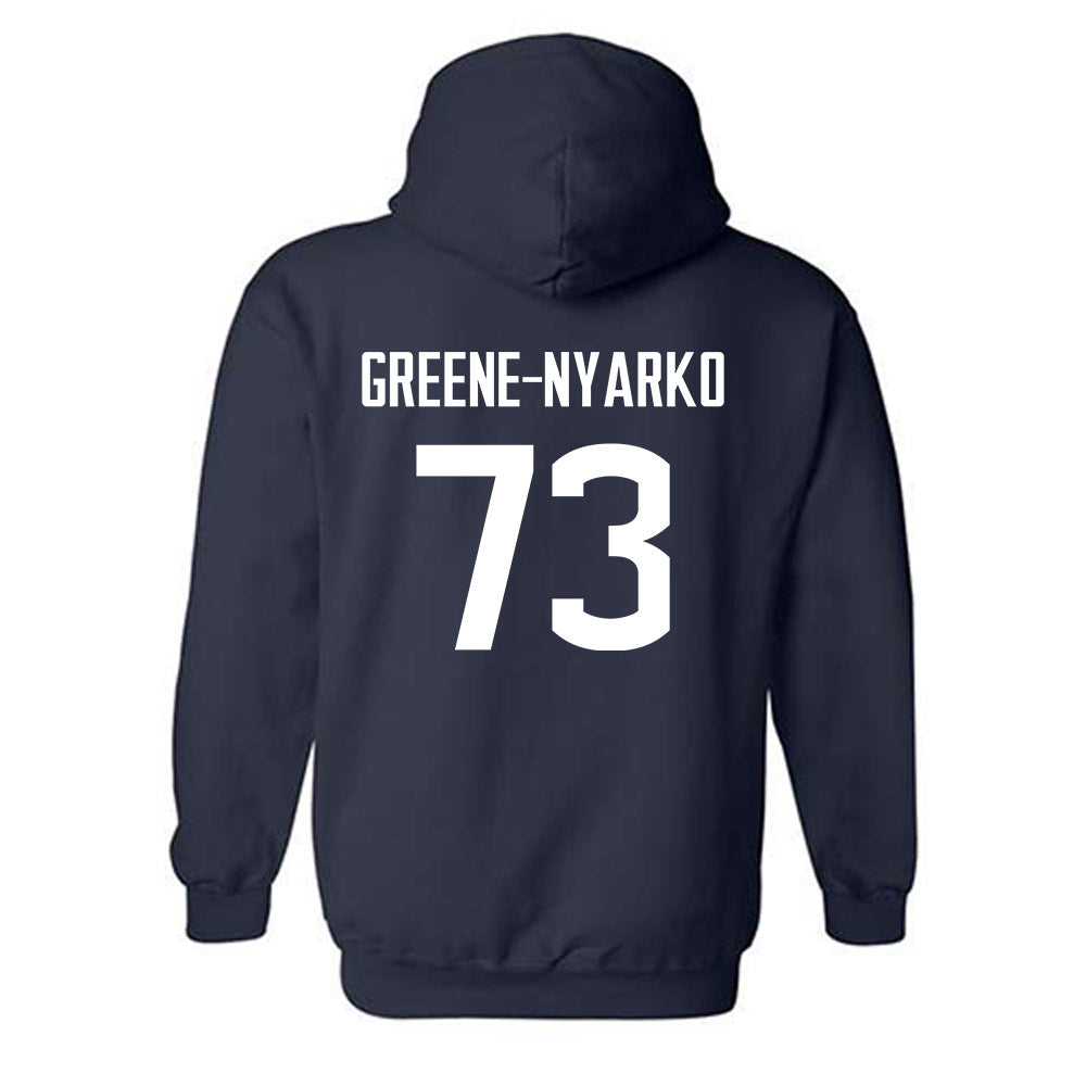 UConn - NCAA Football : Raphael Greene-Nyarko - Classic Shersey Hooded Sweatshirt-1