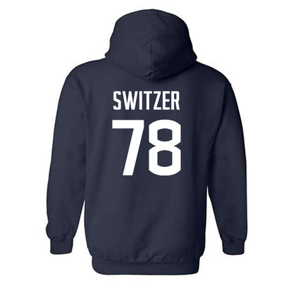 UConn - NCAA Football : Isiah Switzer - Classic Shersey Hooded Sweatshirt-1