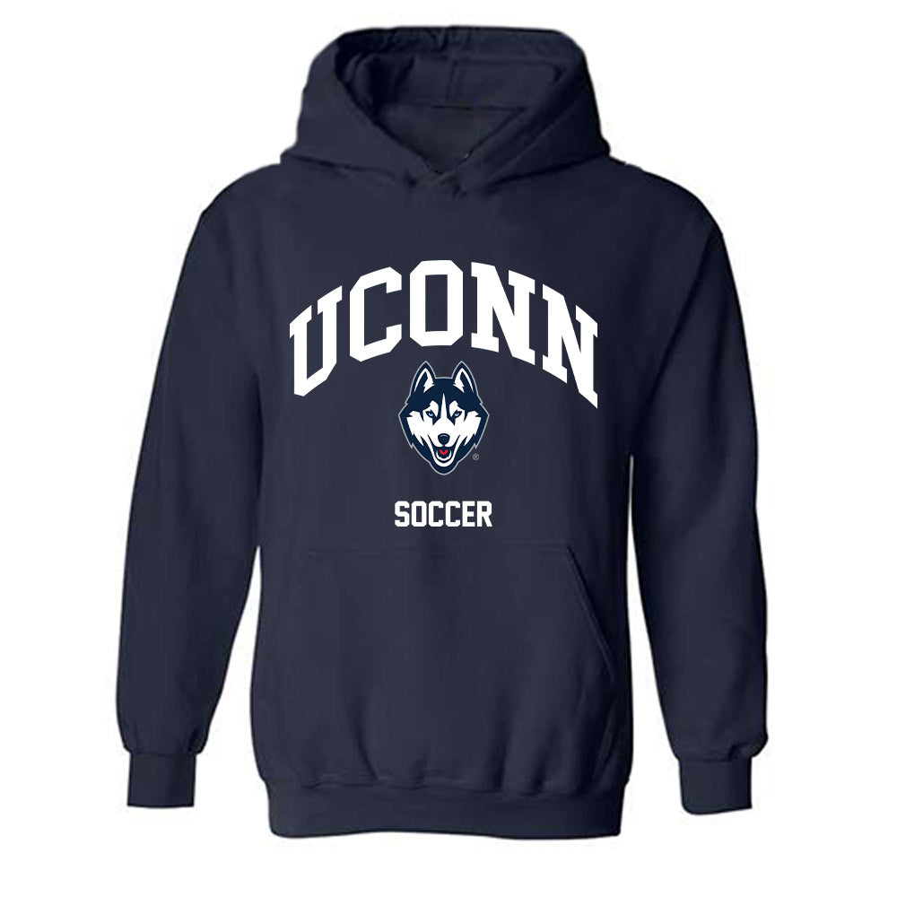 UConn - NCAA Men's Soccer : Johan Hamel - Classic Shersey Hooded Sweatshirt-0