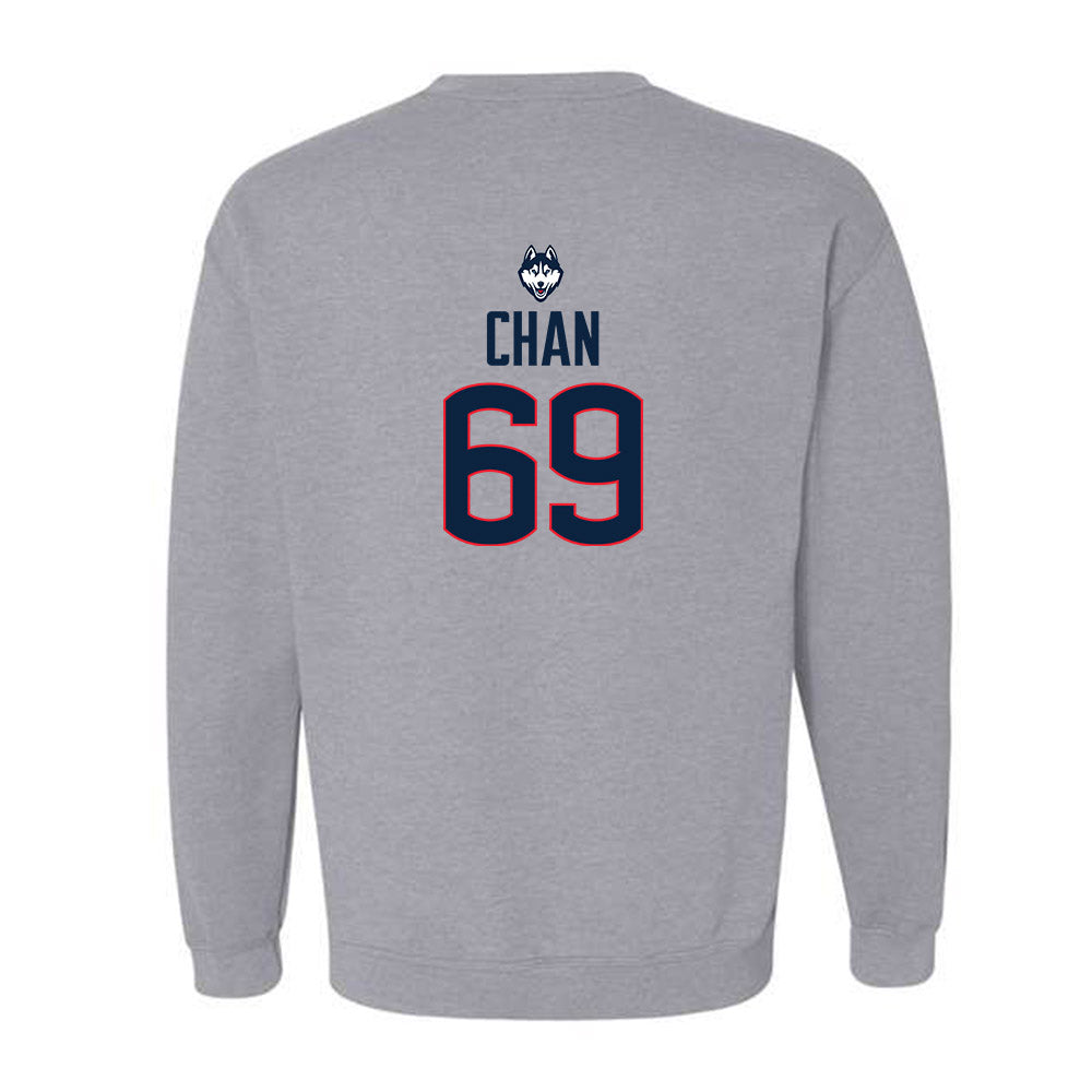 UConn - NCAA Football : Ty Chan - Classic Shersey Crewneck Sweatshirt-1