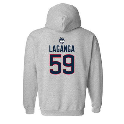 UConn - NCAA Football : David LaGanga - Classic Shersey Hooded Sweatshirt-1