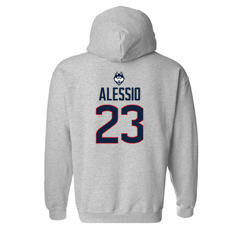 UConn - NCAA Men's Soccer : Preston Alessio - Classic Shersey Hooded Sweatshirt-1