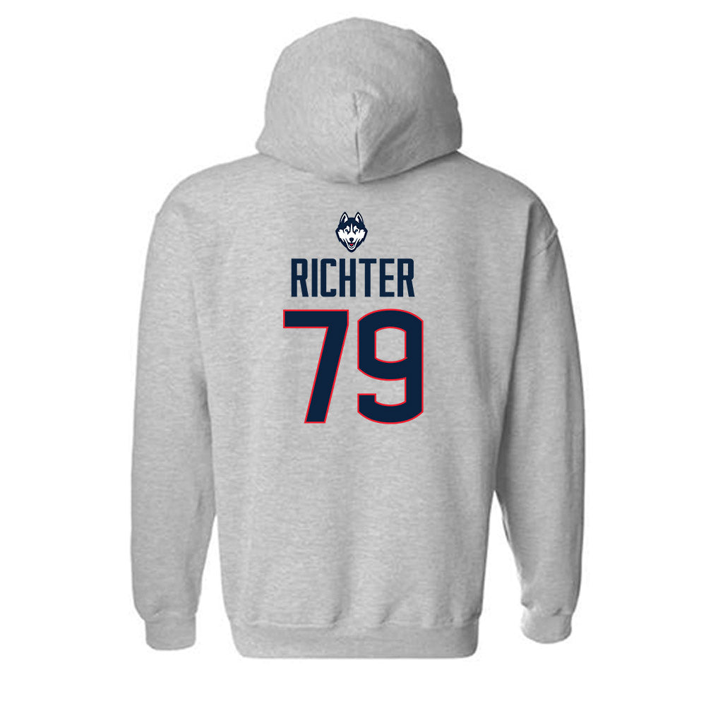 UConn - NCAA Football : Christian Richter - Classic Shersey Hooded Sweatshirt-1