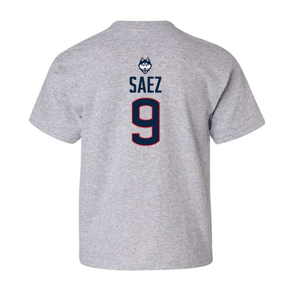 UConn - NCAA Football : Zakaih Saez - Classic Shersey Youth T-Shirt-1