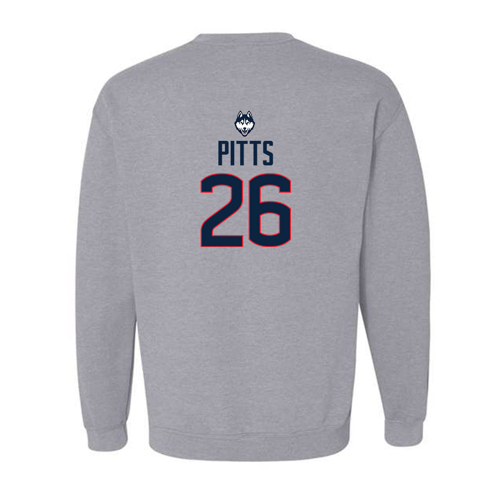 UConn - NCAA Baseball : Joe Pitts - Classic Shersey Crewneck Sweatshirt-1