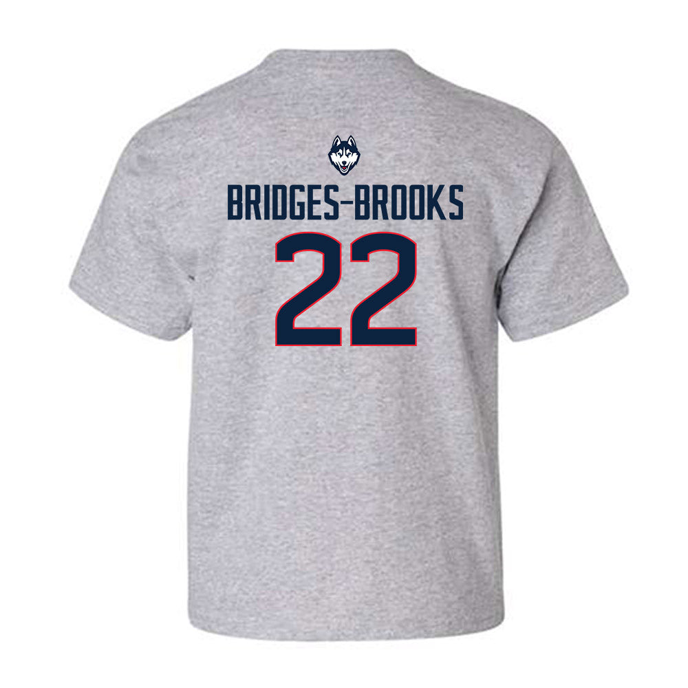 UConn - NCAA Football : Axavier Bridges-Brooks - Classic Shersey Youth T-Shirt-1