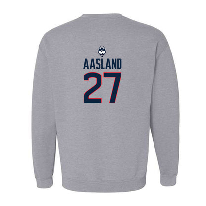 UConn - NCAA Baseball : Tristan Aasland - Classic Shersey Crewneck Sweatshirt-1