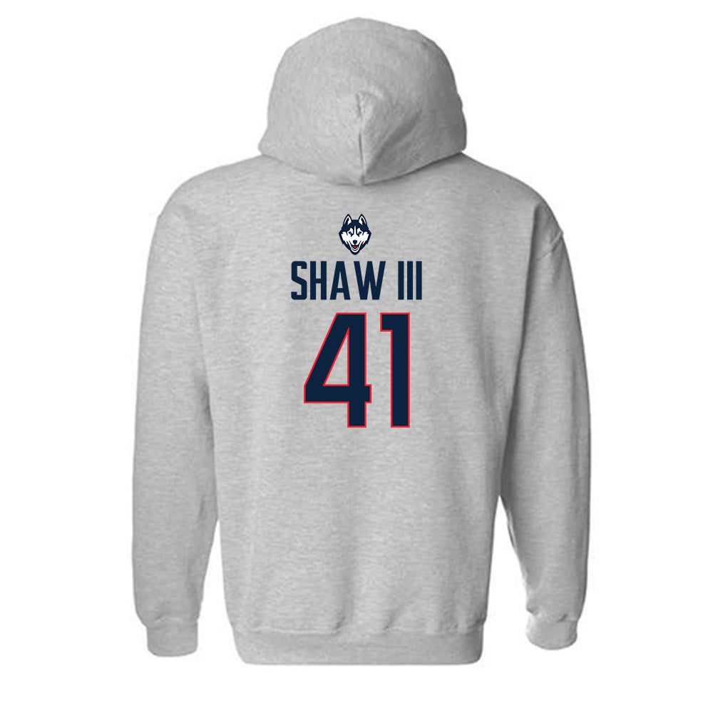UConn - NCAA Baseball : Gregory Shaw III - Classic Shersey Hooded Sweatshirt-1