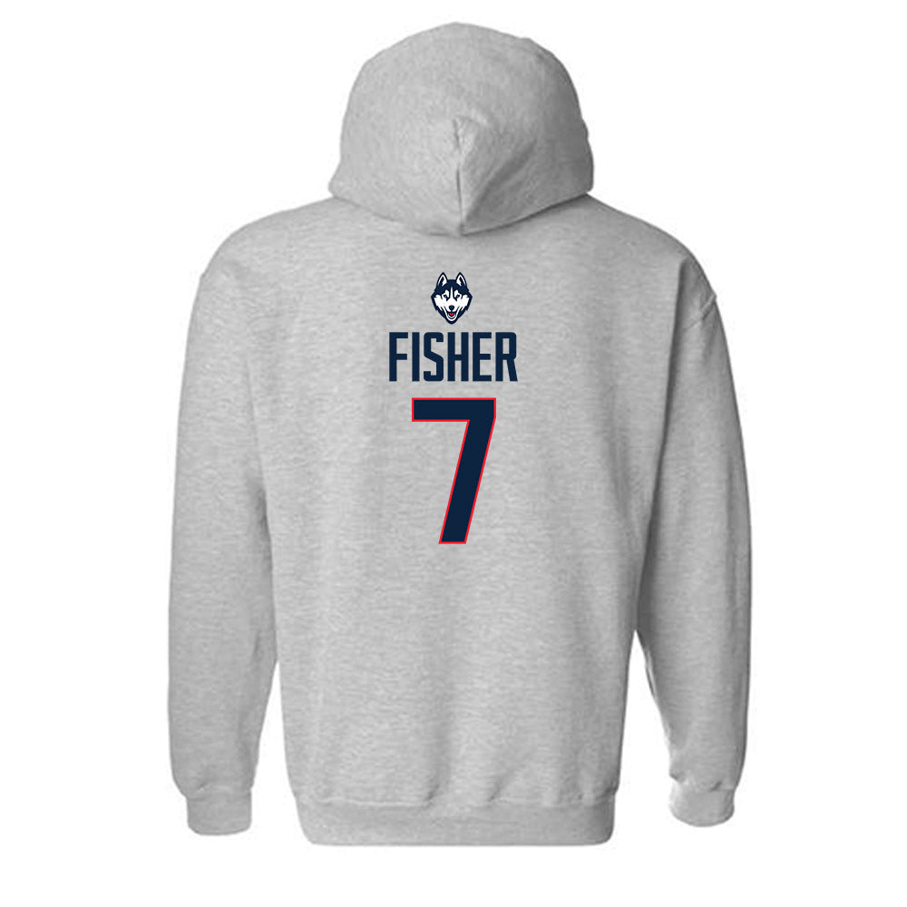 UConn - NCAA Women's Basketball : Kelis Fisher - Classic Shersey Hooded Sweatshirt-1