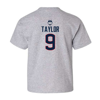 UConn - NCAA Baseball : Chase Taylor - Classic Shersey Youth T-Shirt-1