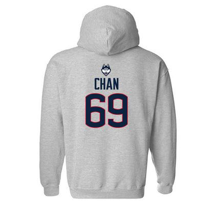 UConn - NCAA Football : Ty Chan - Classic Shersey Hooded Sweatshirt-1