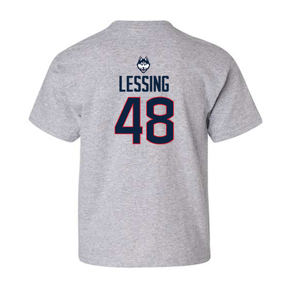 UConn - NCAA Baseball : Justin Lessing - Classic Shersey Youth T-Shirt-1