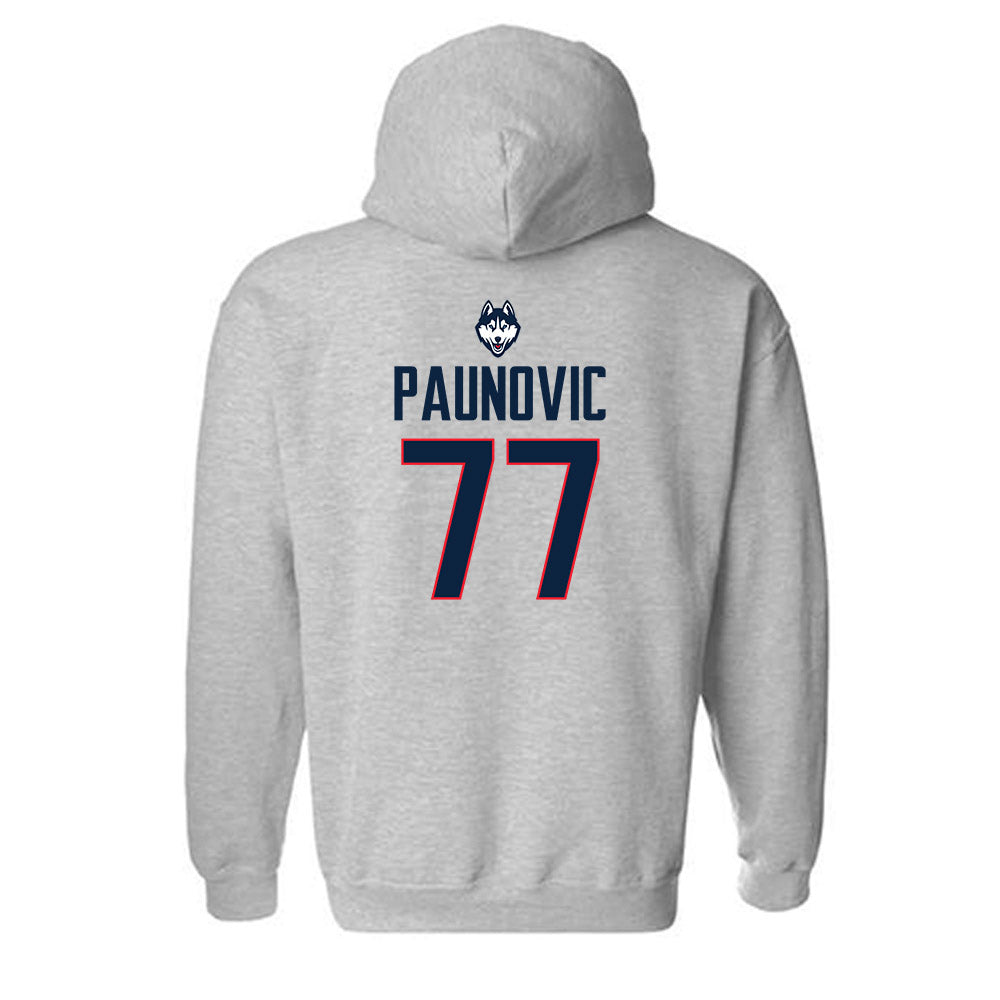 UConn - NCAA Men's Basketball : Uros Paunovic - Classic Shersey Hooded Sweatshirt-1