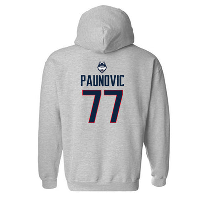 UConn - NCAA Men's Basketball : Uros Paunovic - Classic Shersey Hooded Sweatshirt-1