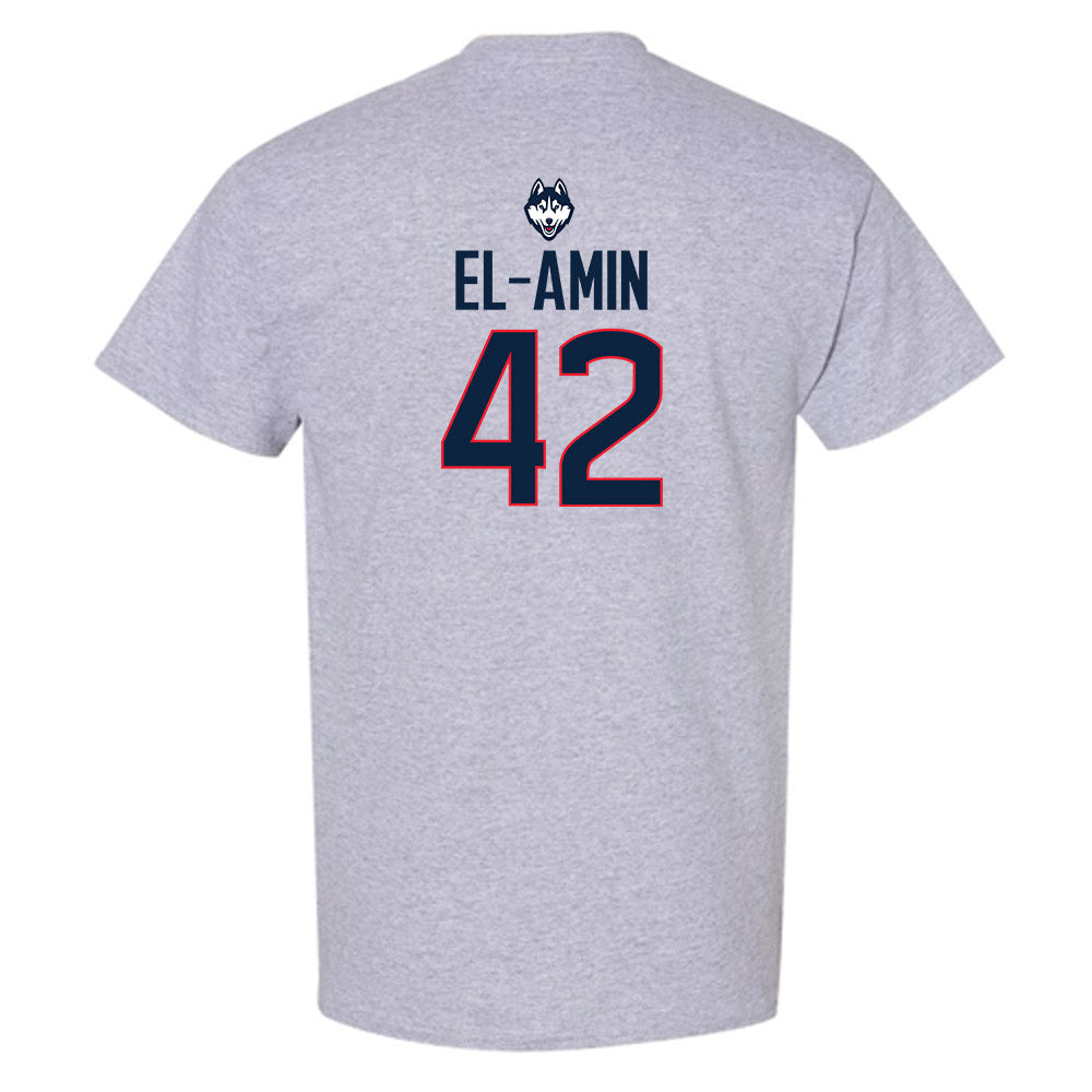 UConn - Men's Basketball Legends : Khalid El-Amin - Classic Shersey T-Shirt-1