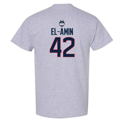 UConn - Men's Basketball Legends : Khalid El-Amin - Classic Shersey T-Shirt-1