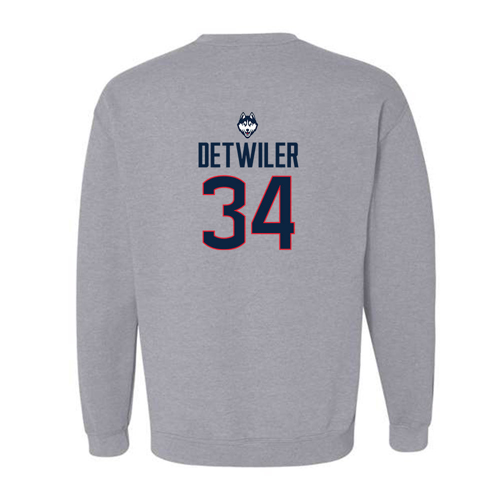 UConn - NCAA Baseball : Bryce Detwiler - Classic Shersey Crewneck Sweatshirt-1