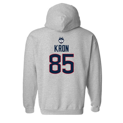 UConn - NCAA Football : Drew Kron - Classic Shersey Hooded Sweatshirt-1