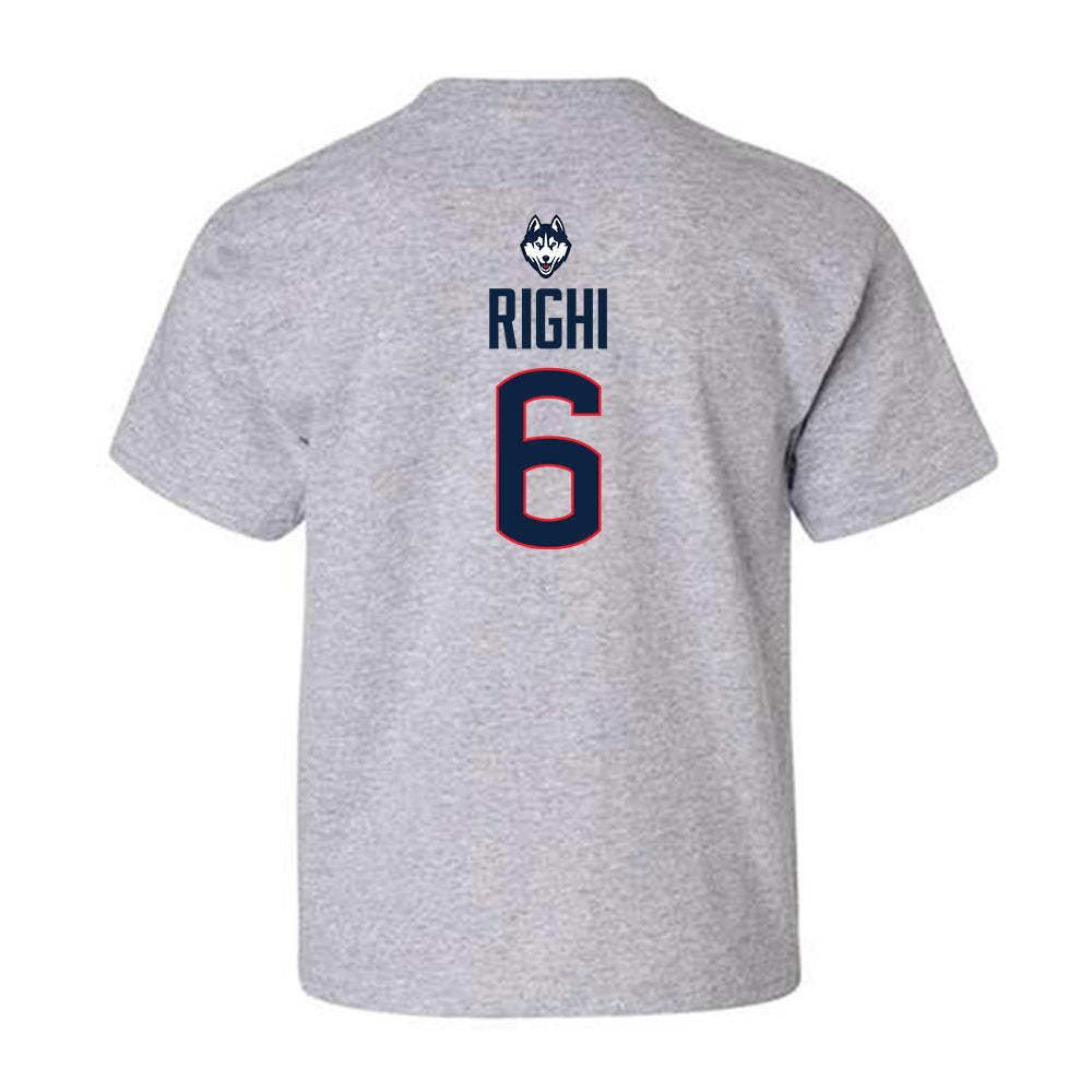 UConn - NCAA Baseball : Camden Righi - Classic Shersey Youth T-Shirt-1