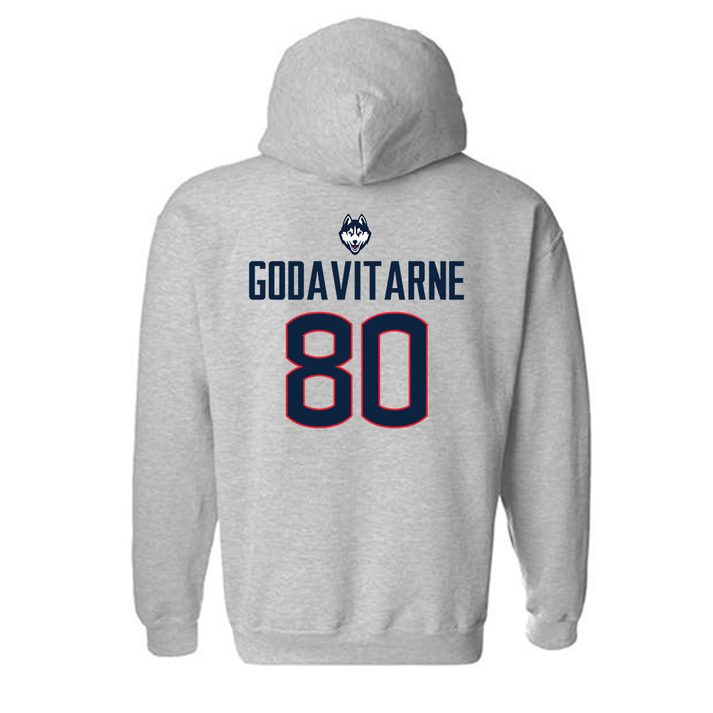 UConn - NCAA Football : Alex Godavitarne - Classic Shersey Hooded Sweatshirt-1