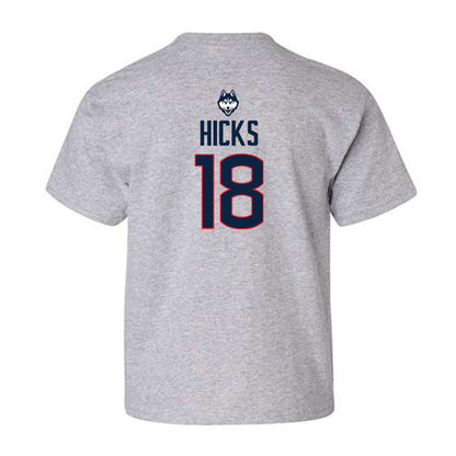 UConn - NCAA Football : Kylish Hicks - Classic Shersey Youth T-Shirt-1