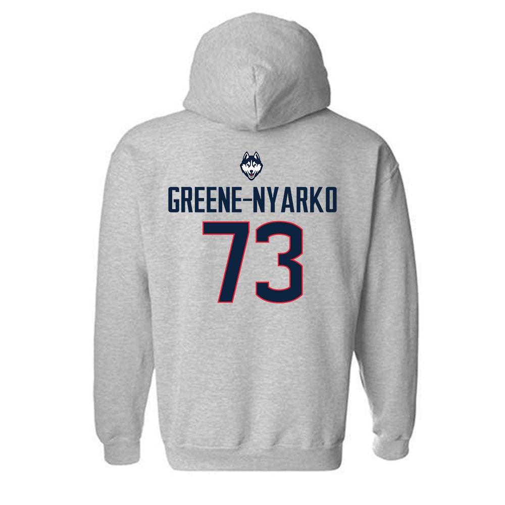 UConn - NCAA Football : Raphael Greene-Nyarko - Classic Shersey Hooded Sweatshirt-1