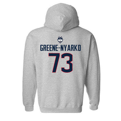 UConn - NCAA Football : Raphael Greene-Nyarko - Classic Shersey Hooded Sweatshirt-1