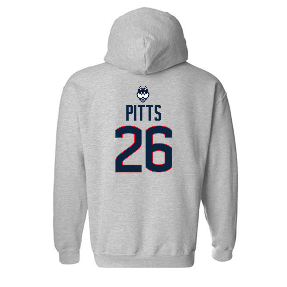 UConn - NCAA Baseball : Joe Pitts - Classic Shersey Hooded Sweatshirt-1