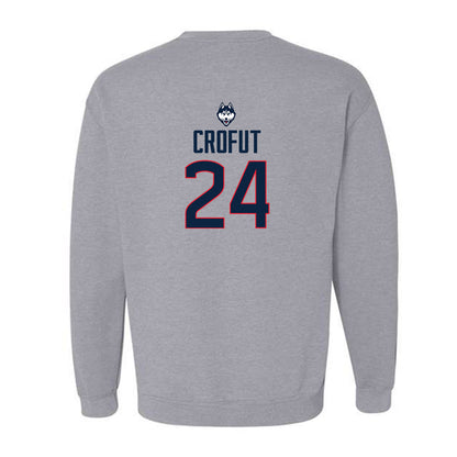 UConn - NCAA Football : Tashi Crofut - Classic Shersey Crewneck Sweatshirt-1