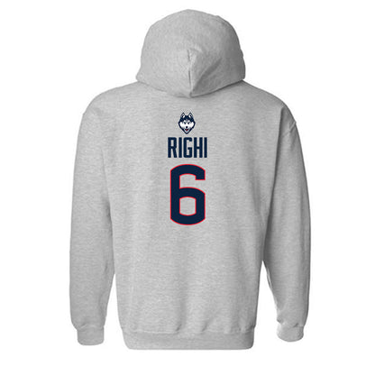 UConn - NCAA Baseball : Camden Righi - Classic Shersey Hooded Sweatshirt-1