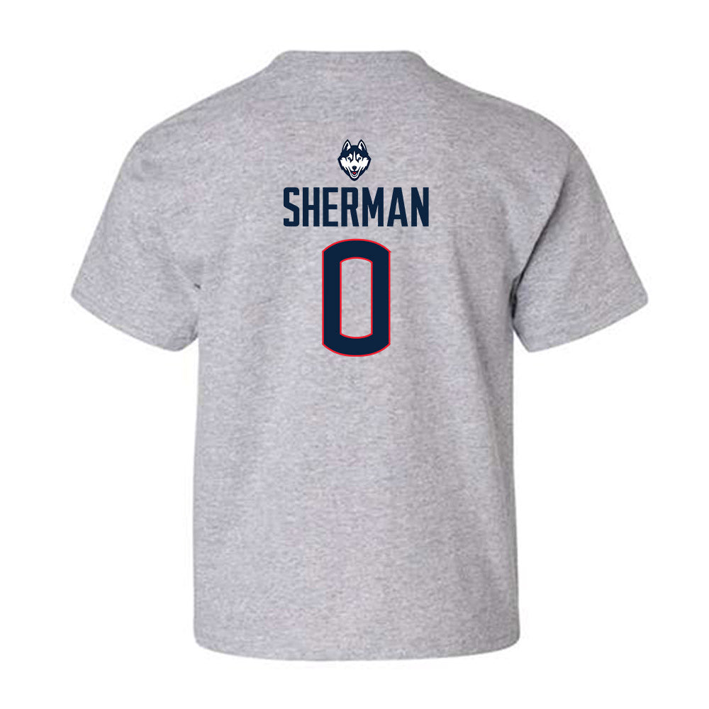 UConn - NCAA Football : Kvon Sherman - Classic Shersey Youth T-Shirt-1