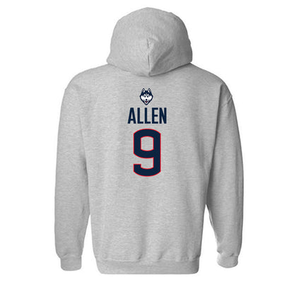 UConn - NCAA Football : Julian Allen - Classic Shersey Hooded Sweatshirt-1