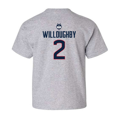 UConn - NCAA Football : Jediyah Willoughby - Classic Shersey Youth T-Shirt-1