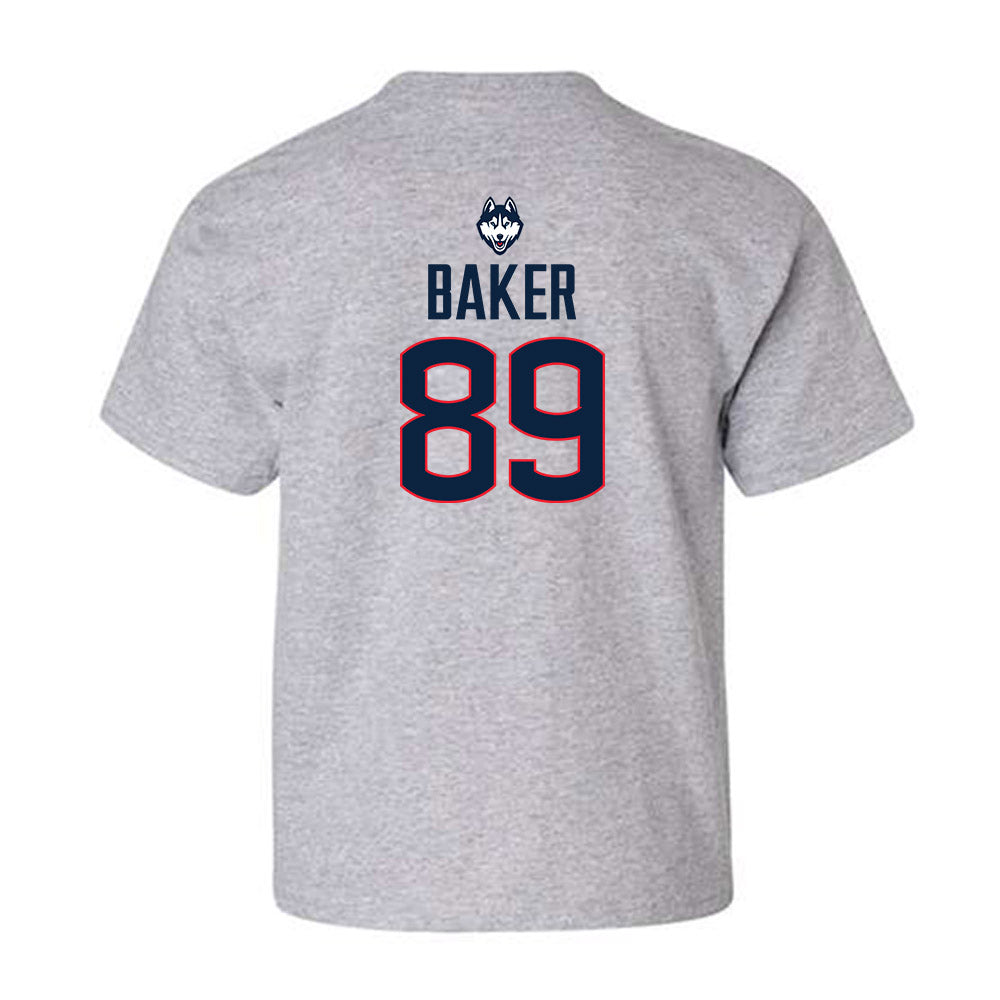 UConn - NCAA Football : Mike Baker - Classic Shersey Youth T-Shirt-1