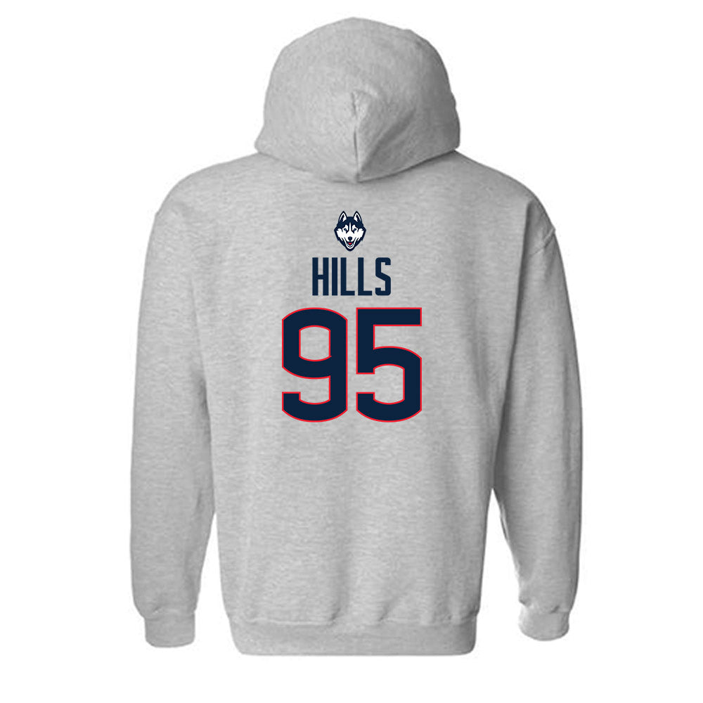 UConn - NCAA Football : Melvin Hills - Classic Shersey Hooded Sweatshirt-1