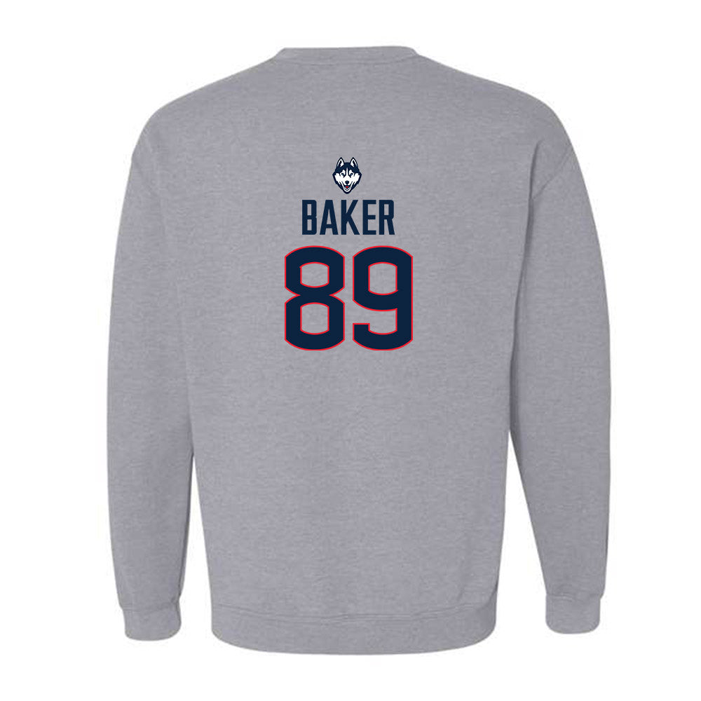 UConn - NCAA Football : Mike Baker - Classic Shersey Crewneck Sweatshirt-1