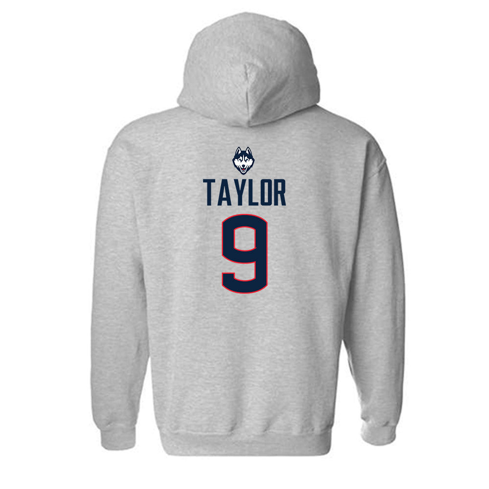 UConn - NCAA Baseball : Chase Taylor - Classic Shersey Hooded Sweatshirt-1