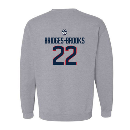 UConn - NCAA Football : Axavier Bridges-Brooks - Classic Shersey Crewneck Sweatshirt-1