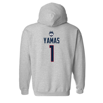 UConn - NCAA Women's Soccer : Ava Yamas - Classic Shersey Hooded Sweatshirt-1