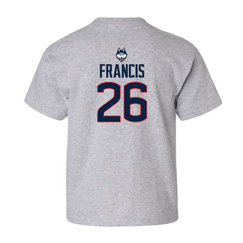 UConn - NCAA Men's Soccer : Sebastian Francis - Classic Shersey Youth T-Shirt-1